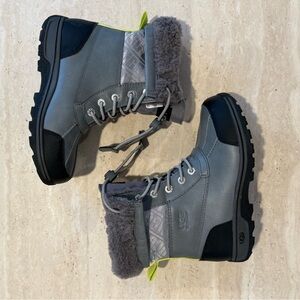Ugg Unisex Winter Boots: Big Kids size 2, Gray 
New, never worn